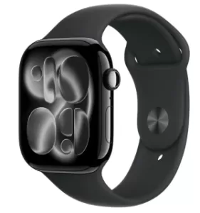 Смарт-часы Apple Watch Series 11 GPS 46mm Jet Black Aluminum Case with Black Sport Band M/L Смарт-часы Apple Watch Series 11 GPS 46mm Jet Black Aluminum Case with Black Sport Band M/L