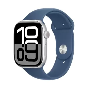 Смарт-часы Apple Watch Series 10 46mm Silver Aluminium Case with Sport Band M/L Denim Смарт-часы Apple Watch Series 10 46mm Silver Aluminium Case with Sport Band M/L Denim