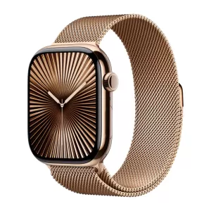 Смарт-часы Apple Watch Series 10 46mm Titanium Case with Milanese Loop M/L Gold Смарт-часы Apple Watch Series 10 46mm Titanium Case with Milanese Loop M/L Gold