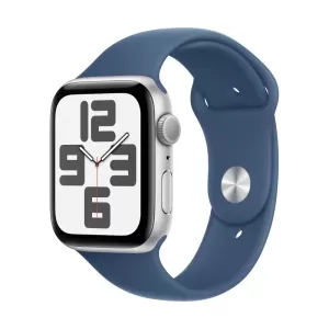Смарт-часы Apple Watch Series SE (2024) 44mm Silver Aluminium Case with Sport Band M/L Denim Смарт-часы Apple Watch Series SE (2024) 44mm Silver Aluminium Case with Sport Band M/L Denim
