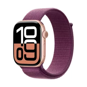 Смарт-часы Apple Watch Series 10 Rose Gold Aluminium Case with Sport Loop 46mm Plum Смарт-часы Apple Watch Series 10 Rose Gold Aluminium Case with Sport Loop 46mm Plum