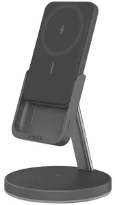 Беспроводное зарядное устройство Anker PowerWave Mag-Go Stand 2 в 1, черный (ANK-B25A7311-BK) Беспроводное зарядное устройство Anker PowerWave Mag-Go Stand 2 в 1, черный (ANK-B25A7311-BK)