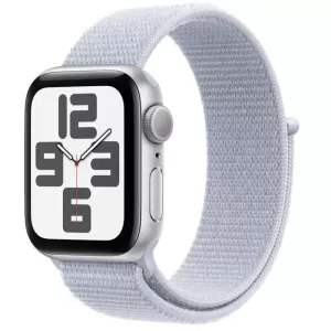 Смарт-часы Apple Watch SE (2024) GPS 44 мм, Sport Loop, Silver/Blue Cloud, Серебристый/Голубое облако Смарт-часы Apple Watch SE (2024) GPS 44 мм, Sport Loop, Silver/Blue Cloud, Серебристый/Голубое облако