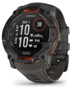 Умные часы Garmin Instinct 3, 50 мм, Solar, Black with Charcoal Band, черный Умные часы Garmin Instinct 3, 50 мм, Solar, Black with Charcoal Band, черный