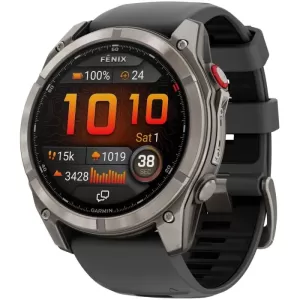 Умные часы Garmin Fenix 8 Pro, 47 мм, AMOLED Sapphire Titanium Graphite/Black Умные часы Garmin Fenix 8 Pro, 47 мм, AMOLED Sapphire Titanium Graphite/Black
