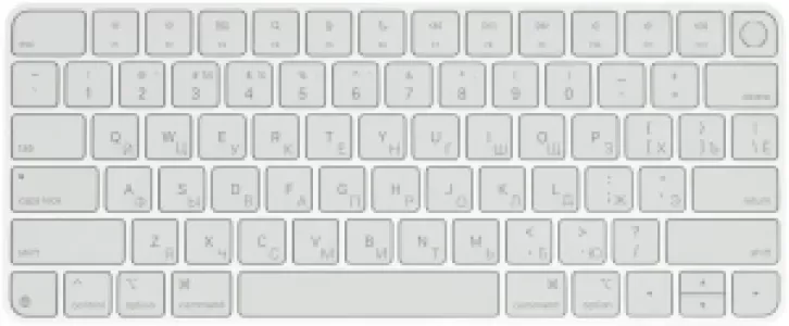 Клавиатура Apple Magic Keyboard TouchID USB-C, белый (MXCK3RS/A) Клавиатура Apple Magic Keyboard TouchID USB-C, белый (MXCK3RS/A)