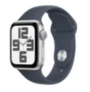 Часы Apple Watch SE 2024 GPS 44mm Silver Aluminum Case with Sport Band Blue (серебристый/синий) S/M 130–180 mm Часы Apple Watch SE 2024 GPS 44mm Silver Aluminum Case with Sport Band Blue (серебристый/синий) S/M 130–180 mm