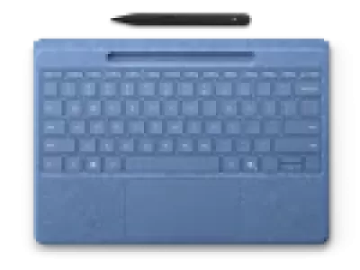 Microsoft Клавиатура Surface Pro 8/9/10/11/Pro X Signature Alcantara Keyboard Sapphire с креплением для стилуса Microsoft Клавиатура Surface Pro 8/9/10/11/Pro X Signature Alcantara Keyboard Sapphire с креплением для стилуса