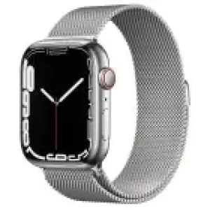 Apple Watch Series 7 GPS + Cellular 45mm Stainless Steel Case with Milanese Loop (серебристый) Apple Watch Series 7 GPS + Cellular 45mm Stainless Steel Case with Milanese Loop (серебристый)