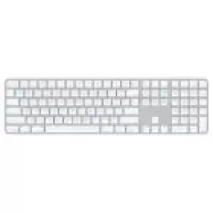Клавиатура Apple Magic Keyboard with Touch ID and Numeric Keypad MK2C3LL/A (2021) White белая беспроводная Клавиатура Apple Magic Keyboard with Touch ID and Numeric Keypad MK2C3LL/A (2021) White белая беспроводная
