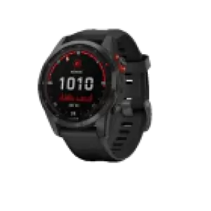 Часы Garmin Fenix 7S Solar серый с черным ремешком Часы Garmin Fenix 7S Solar серый с черным ремешком