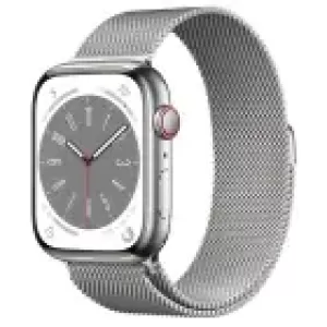 Apple Watch Series 8 GPS + Cellular 45mm Stainless Steel Case with Milanese Loop (серебристый) Apple Watch Series 8 GPS + Cellular 45mm Stainless Steel Case with Milanese Loop (серебристый)