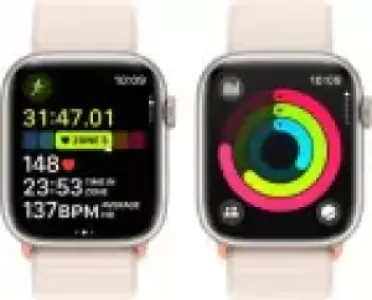 Умные часы Apple Watch Series 9 GPS 45mm Starlight Aluminum Case with Starlight Loop MR8V3 Умные часы Apple Watch Series 9 GPS 45mm Starlight Aluminum Case with Starlight Loop MR8V3