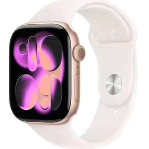 Умные часы Apple Watch Series 11 GPS 46mm Aluminum Rose Gold Case with Light Blush Sport Band (размер S/M)Умные часы Apple Watch Series 11 GPS 46mm Aluminum Rose Gold Case with Light Blush Sport Band (размер S/M) (без RuStore)