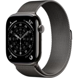 Умные часы Apple Watch Series 11 42mm Titanium Slate Case with Slate Milanese Loop (размер S/M)Умные часы Apple Watch Series 11 42mm Titanium Slate Case with Slate Milanese Loop (размер S/M) (без RuStore)