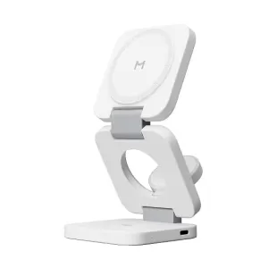 Беспроводное зарядное устройство Magssory Flex 3 в 1 White Беспроводное зарядное устройство Magssory Flex 3 в 1 White