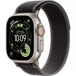 Умные часы Apple Watch Ultra 3 49 мм Natural Titanium Trail Loop Черный