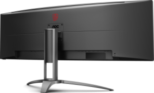 Монитор AOC 48.8", VA, UltraWide, 5120х1440, изогнутый, 4 мс, 165 Гц, AMD FreeSync Premium Pro, nVidia G-Sync Compatible, 400 кд/м2, 178°/178°, 3xHDMI, DisplayPort, USB Type-C, динамики, чёрный