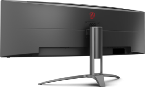 Монитор AOC 48.8", VA, UltraWide, 5120х1440, изогнутый, 4 мс, 165 Гц, AMD FreeSync Premium Pro, nVidia G-Sync Compatible, 400 кд/м2, 178°/178°, 3xHDMI, DisplayPort, USB Type-C, динамики, чёрный