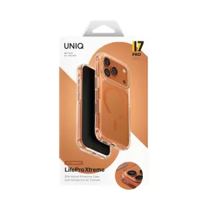 Чехол Uniq LifePro Xtreme для iPhone 17 Pro Max (MagSafe) Clear/Volt Orange Чехол Uniq LifePro Xtreme для iPhone 17 Pro Max (MagSafe) Clear/Volt Orange