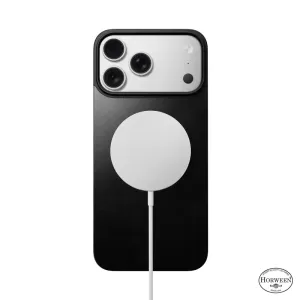 Накладка Nomad Magnetic Leather Horween для iPhone 17 Pro Max (MagSafe) Black Накладка Nomad Magnetic Leather Horween для iPhone 17 Pro Max (MagSafe) Black