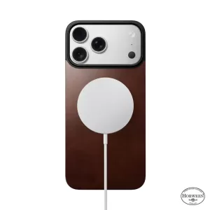 Накладка Nomad Magnetic Leather Horween для iPhone 17 Pro Max (MagSafe) Rustic Brown Накладка Nomad Magnetic Leather Horween для iPhone 17 Pro Max (MagSafe) Rustic Brown