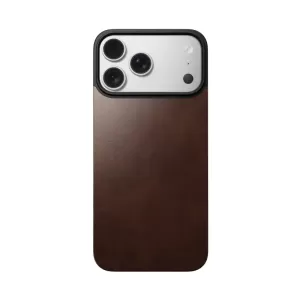 Накладка Nomad Magnetic Leather Horween для iPhone 17 Pro Max (MagSafe) Rustic Brown Накладка Nomad Magnetic Leather Horween для iPhone 17 Pro Max (MagSafe) Rustic Brown
