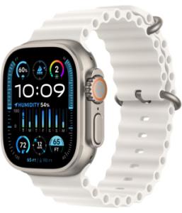 Умные часы Apple Watch Ultra 2 49 мм Titanium Case with Ocean Band (49mm, Белый, One size) Умные часы Apple Watch Ultra 2 49 мм Titanium Case with Ocean Band (49mm, Белый, One size)