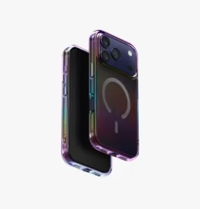 Чехол Uniq для iPhone 17 Pro Iridescia (holographic) (Magsafe), Прозрачный тёмный Чехол Uniq для iPhone 17 Pro Iridescia (holographic) (Magsafe), Прозрачный тёмный