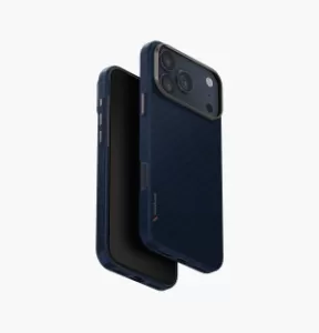Uniq для iPhone 17 Pro Max KEVA EDGE Full Kevlar (MagSafe), Синий Uniq для iPhone 17 Pro Max KEVA EDGE Full Kevlar (MagSafe), Синий