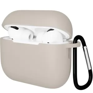Силиконовый чехол Gurdini для AirPods Pro 3 Beige