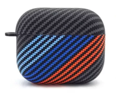 Чехол LuxoLife для Airpods для Airpods 3 (Голубой/Синий/Красный)