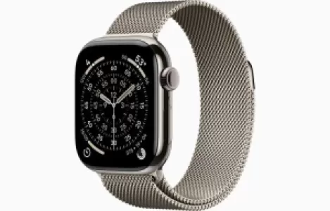 Умные часы Apple Watch Series 11 46 мм, GPS + Cellular, Natural Titanium Case Natural Milanese Loop, M/L