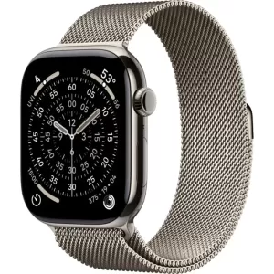 Умные часы Apple Watch Series 11 46 мм, Natural Titanium Case, Natural Milanese Loop M/L