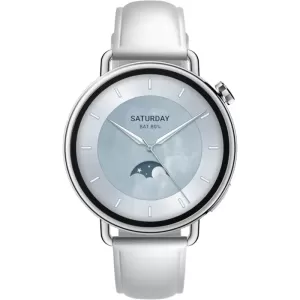 Смарт-часы Xiaomi Watch S4 41mm Leather Strap White