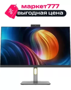 Моноблок iRU 23IM, 23.8" (1920x1080) IPS / Intel Core i3-12100 / 8 DDR4 / 256 ГБ SSD / Intel UHD Graphics / Windows 11 Pro, Черный (1994778)