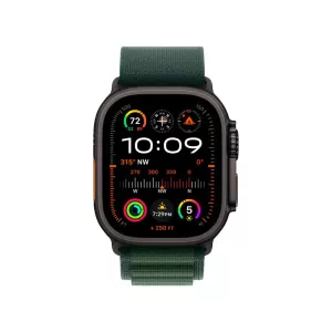 Умные часы Apple Watch Ultra 2 49 мм Titanium Case GPS + Cellular, black/dark green alpine loop, S Умные часы Apple Watch Ultra 2 49 мм Titanium Case GPS + Cellular, black/dark green alpine loop, S