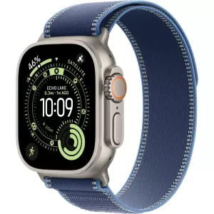 Смарт-часы Apple Watch Ultra 3 (2025) 49mm Natural Titanium Case with Blue/Bright Blue Trail Loop S/M