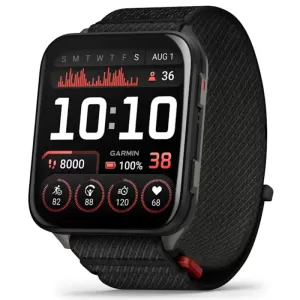 Умные часы Garmin Venu X1 Black with Slate Titanium Caseback and Black ComfortFit Nylon Band (010-02980-02)