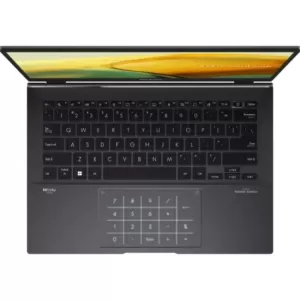 Ноутбук Asus Zenbook 14 UM3402YA-KP854 Ryzen 5 7430U 16Gb SSD512Gb AMD Radeon 14" IPS WQXGA (2560x1600) noOS black WiFi BT Cam Bag (90NB0W95-M01KZ0)