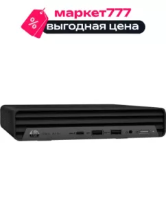 Мини-ПК HP ProDesk 400 G9, Intel Core i3-13100T / 8 ГБ DDR4 / 256 ГБ SSD / Intel UHD Graphics / Без ОС / Клавиатура, мышь, черный (935X8EA)