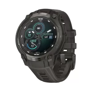 Смарт-часы Garmin Crossover, AMOLED, «угольно-серый» корпус, с черным ремешком