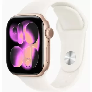 Часы Apple Watch Series 11 42mm Rose Gold Aluminium Case with Light Blush Sport Band, MEU04 S/M