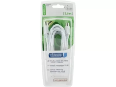 Кабель антенный Vivanco 43029 (5 м, белый)