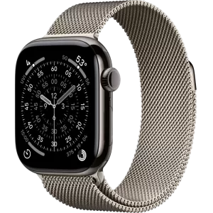 Смарт-часы Apple Watch 11 титановые Gray  46 мм, Milanese Loop Natural Titanium
