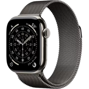 Смарт-часы Apple Watch 11 титановые Natural Titanium  42 мм, Milanese Loop Gray