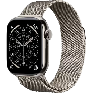 Смарт-часы Apple Watch 11 титановые Natural Titanium  46 мм, Milanese Loop Natural Titanium