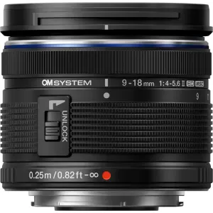Объектив OM SYSTEM M.Zuiko Digital ED 9–18 мм f/4–5.6 II (Micro Four Thirds)
