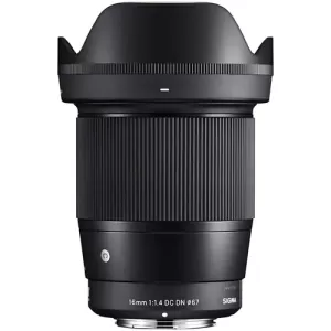 Объектив Sigma 16 мм f/1.4 DC DN Contemporary Canon RF, черный
