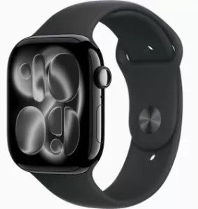 Часы Apple Watch Series 11 GPS 42mm Jet Black Aluminum Case/Black Sport Band S/M